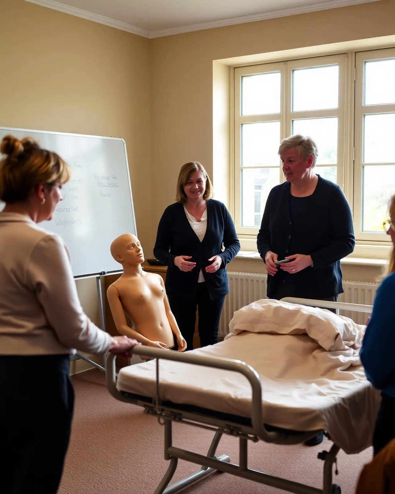 Carer training session at the Gardiner's Pangbourne office