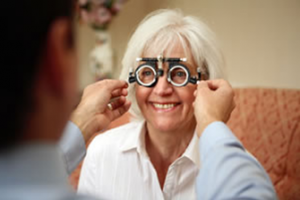 Sight tests for those receiving care at home